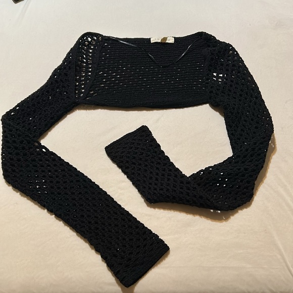 LA Hearts black Shrug Sweater - Picture 3 of 4